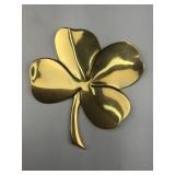 brass 4 leaf clover