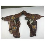 rare wild bill hickok cap guns/ copper grips