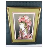 victorian lady print /numbered