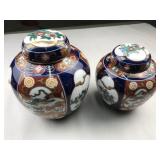 2 cloisonne vases