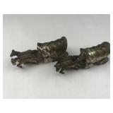 metal wagon salt and pepper shakers