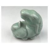 antique Chinese celadon water dropper