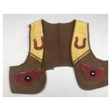 childs cowboy vest