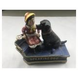 Cast Iron Speaking Dog Bank