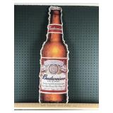 Budweiser Tin Bottle Sign
