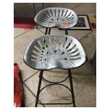 Pair of Tractor Seat Stools