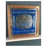 Molson Light Framed Mirror
