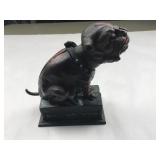 Cast Iron Bull Dog Bank Reproduction