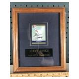 Steve Jones Auto Framed Card