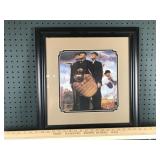 Baseball Umpires Rain Framed