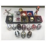 Team Helmets and Figures