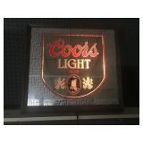 Coors Light Framed Light Up Mirror