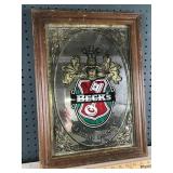 Becks German Beer Framed Mirror