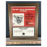 The Best Little Whorehouse in Texas Framed Poster