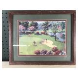 Framed Golf Picture