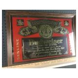Budweiser King of Beers Framed Mirror