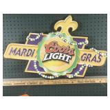 Coors Light Mardi Gras Sign