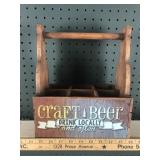 Craft Been Utensil Holder Wooden
