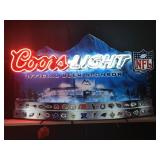 NFL Coors Light Neon Light Up Sign