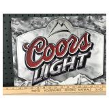 Coors Light Tin Sign