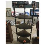 Wooden Corner Display Shelf