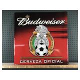 Budweiser Cervbeza Official Soccer Mexico Sign
