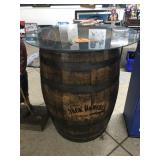 Jack Daniels Whiskey Barrrel w/ Glass Top