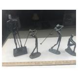 4 Golfing Figures