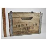 Atlanta Dairies Wooden Milk Crate