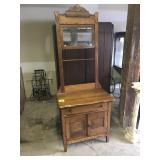 Vintage Early Original Wash Basin Vanity