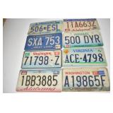 Vintage License Plate Lot Qty 8