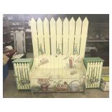 Hand painted Bench/Side Tables/Decorative Fence