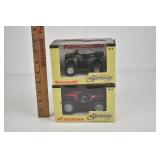 2 Four Wheel Model Toys NIB Kawasaki Honda