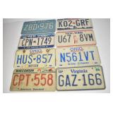 Lot of 8 License Plates