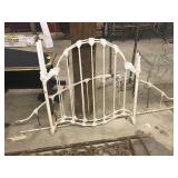 Vintage White Metal Bed