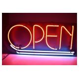 Neon Thank You/OPEN Sign