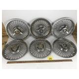 6 Chrome Hubcaps