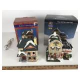 Set of 2 Christmas Lighted Mini House