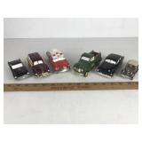 Lot of 6 Dept 56 Vehicles Car Truck Ambulance