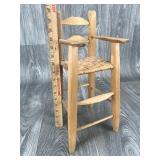 Wooden Doll High Chair