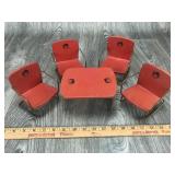 5 pc Miss Muffett Tin Set Dining Table & Chairs