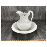 Admiral V.P. Co Pitcher & Bowl Set White