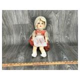 Rubber Doll w/ Vintage Lace Bonnet