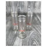 3 Vintage Hygeia Glass Baby Bottles