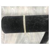 14K Solid Double Rope Bracelet 7.25" Long