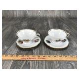 2 Bavaria Western Germany Cup and Saucers