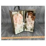 Porcelain Doll with Case & Extra Dress