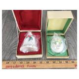 Noritake 1972 Christmas Bell & 1974 Easter Egg