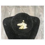 14K Gold Horse Head Pendant