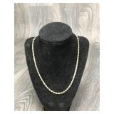 14K Gold Diamond Cut Rope Chain Italian
